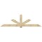 Ekena Millwork Kennewick Rough Sawn Timber Gable Bracket, Douglas Fir, 108"W x 31 1/2"H x 2"D x 6"F, 7/12 Pitch GBW108X31X0206KEN00RDF - alternate 1